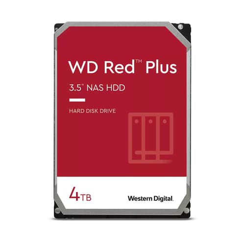 WD Red Plus - 4TB - Harddisk - WD40EFZZ - SATA-600 - 3.5"