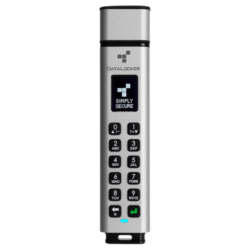 Datalocker Sentry K350 Keypad Fips 128gb Usb-a Sølv