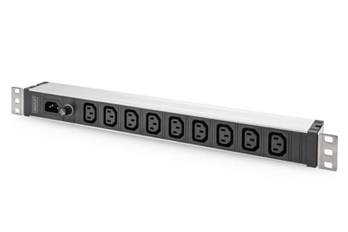 Digitus Strömuttag Med Aluminiumprofil 9xc13 10a 1x C14