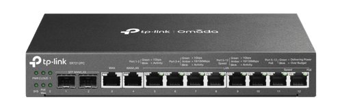Tp-link Omada Er7212pc Kabelruter Gigabit Ethernet Sort