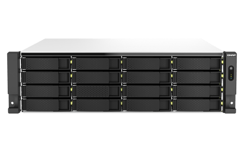 Qnap Ts-h2287xu-rp Nas Teline ( 3u ) Intel Xeon E E-2378 64 Gb Ddr4 0 Tb Quts Hero Musta, Valkoinen