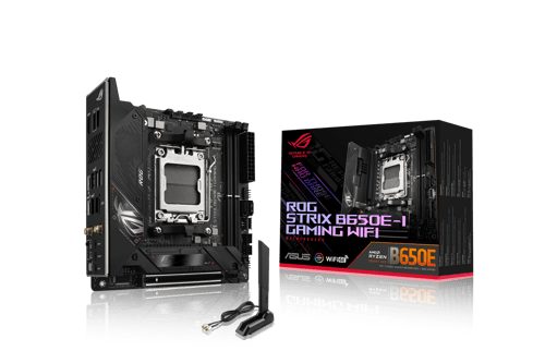 ASUS ROG STRIX B650E-I GAMING WIFI Moderkort - AMD B650 - AMD AM5 socket - DDR5 RAM - Mini-ITX