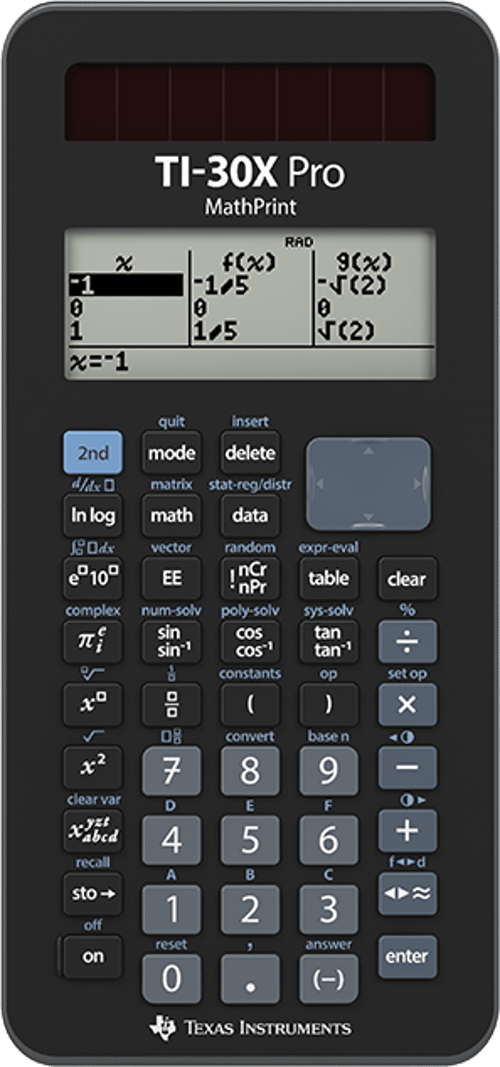 Texas Calculator Ti-30x Pro Mathprint billede