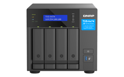 Qnap Tvs-h474 Nas Tower Intel® Pentium® G7400 8 Gb Ddr4 0 Tb Quts Hero Musta