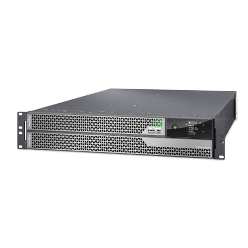 APC Smart-UPS Ultra On-Line - UPS (stativ-monterbar / ekstern) - AC 220-230 V - 5000 Watt - 5000 VA - Litiumion - USB, Ethernet - output-stikforbindelser: 10 - 2U - sølvgrå