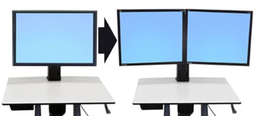 Ergotron Workfit-c Convert-to-dual Kit From Single Hd Display