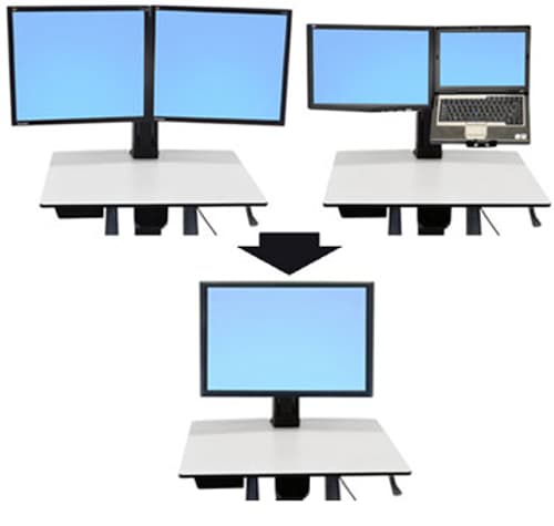 Ergotron Workfit Convert-to-single Hd Kit From Dual Or Lcd & Laptop 76,2 Cm (30") Vastaanotto