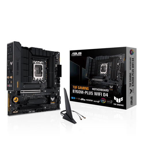 Asus Tuf Gaming B760m-plus Wifi D4 Intel B760 Lga 1700 Micro Atx Lga 1700 Micro-atx Hovedkort