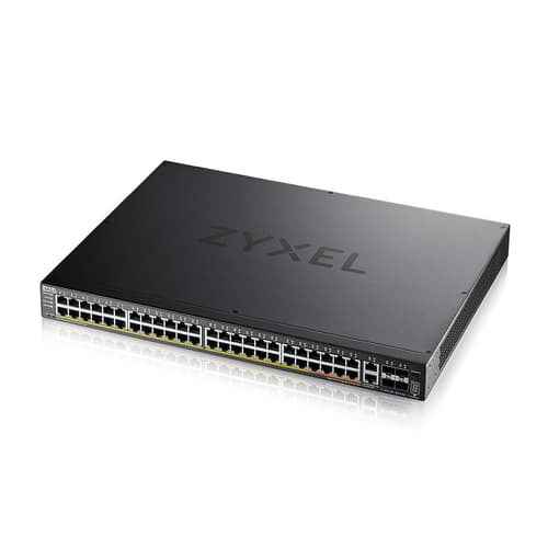 Zyxel Nebula Xgs2220 48-port 2x10g 4xsfp+ Poe 600w Switch billede