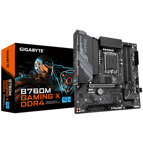 GIGABYTE B760M GAMING X DDR4 Bundkort - Intel B760 - Intel LGA1700 socket - DDR4 RAM - Micro-ATX