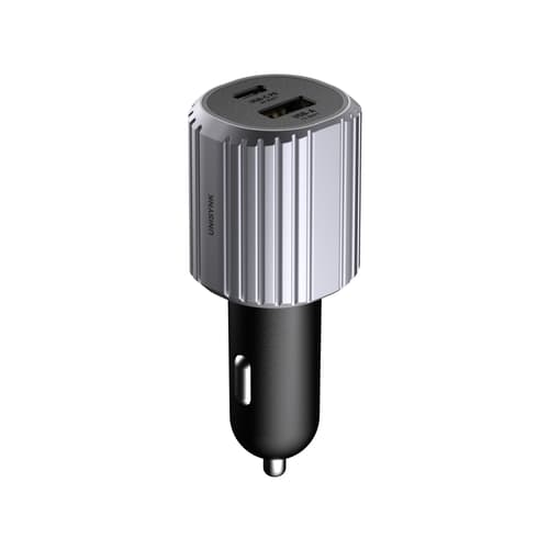 Unisynk 10407 Oplader Til Mobil Enhed Universel Grå Cigartænder Hurtig Opladning Automatisk Grå