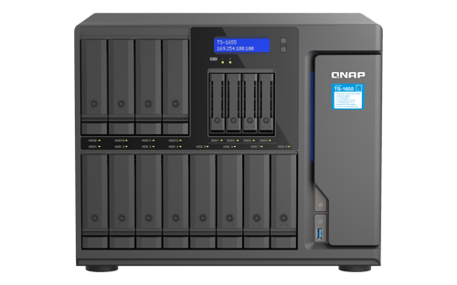 Qnap Ts-1655 Nas Tower Intel Atom® C5125 8 Gb Ddr4 0 Tb Qnap Turbo System Svart