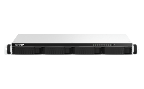 Qnap Ts-464eu Nas Stativ (1u) Intel® Celeron® N5095 8 Gb Ddr4 0 Tb Qnap Turbo System Aluminium, Sort billede