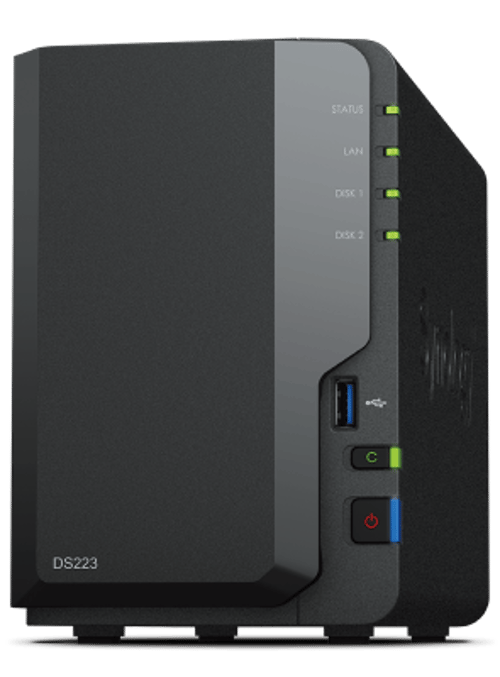Synology Diskstation Ds223 Nas & Lagringsserver Desktop Ethernet Lan Rtd1619b