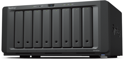 Synology Diskstation Ds1823xs+ Nas- & Lagringsservrar Tower Ryzen Embedded V1780b 8 Gb Ddr4 0 Tb Diskstation Manager Svart