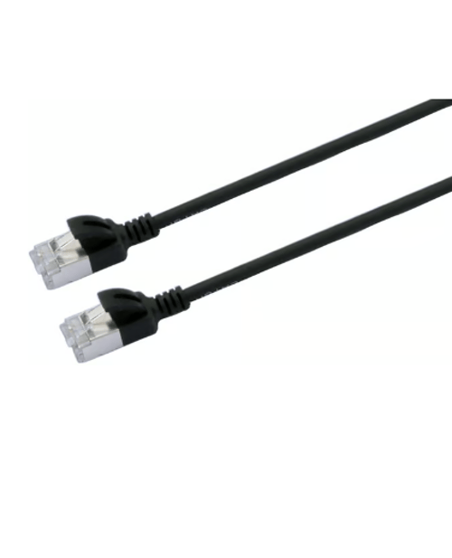 Prokord Kytkentäkaapeli Slim Lszh Rj-45 Cat 6a 2.5m Musta