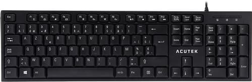 Acutek Wired Slim Keyboard Iso-azerty Be Kabel Belgiskt, Fransk