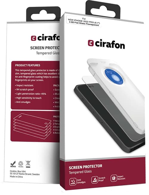 Cirafon Screenprotector Ultra-wide Iphone 14 Pro