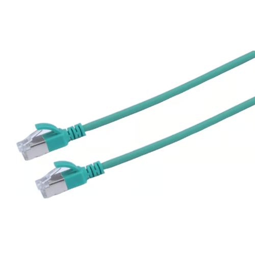 Prokord Tp-cable U/ftp Cat.6a Slim Lszh Rj45 1.5m Green Rj-45 Cat 6a 1.5m Vaaleanvihreä