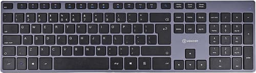 Voxicon Wireless Slim Metal Keyboard 295wl Grey Iso Int Trådlös Internationell