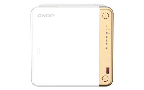 Qnap Ts-462-4g Nas- Ja Tallennuspalvelimet Tower Intel® Celeron® N4505 2 Gb Ddr4 0 Tb Qnap Qts Valkoinen