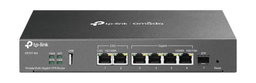 Tp-link Omada Er707-m2 Langallinen Reititin 2.5 Gigabit Ethernet, Nopea Ethernet, Gigabitti Ethernet Musta