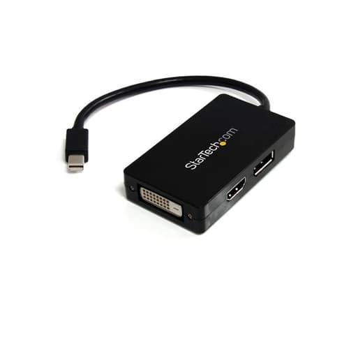 Startech Travel A/v Adapter 0.15m. Mini Displayport Displayport, Dvi-d, Hdmi Sort
