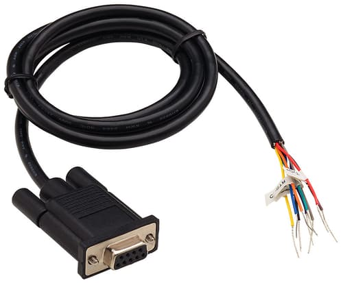 Digi 48" Db-9 Bare Wire Cable (10 Pin) 1.2m Db9 Ei Musta