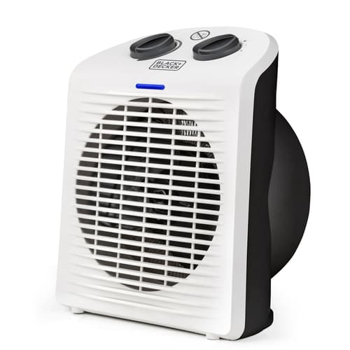 Black & Decker Varmeblæser 2-i-1 Hvid