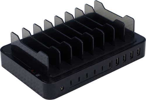 Cirafon Smart Power Station 10 6xusb-c 4xusb-a Max 120w Sort