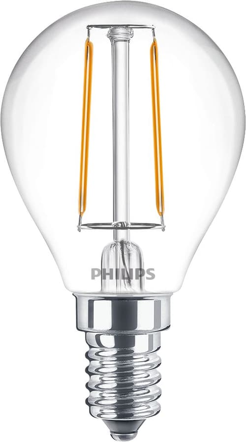 Philips Led E14 Globe Clear 2w (25w) 250 Lumen 2-pack