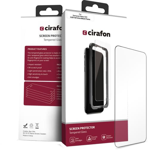 Cirafon Cg-asod-sms23 Matkapuhelimen Näyttö- Ja Taustasuoja Kirkas Näytönsuoja Samsung Samsung Galaxy S23