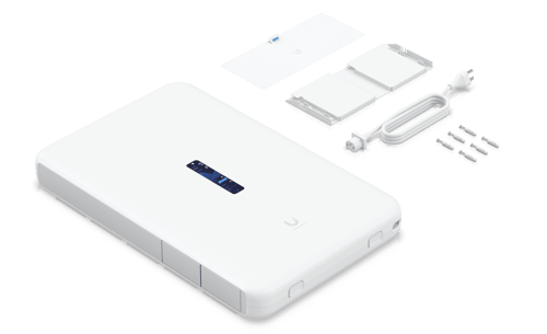 Ubiquiti Dream Wall - Sikkerhedsudstyr - 10GbE, 2.5GbE - Wi-Fi 6 - 2.4 GHz, 5 GHz - vægmonterbar - for P/N: UACC-AOC-SFP10-5M, UACC-CRB, UACC-DAC-SFP10-0.5M, UACC-PSU-UDW