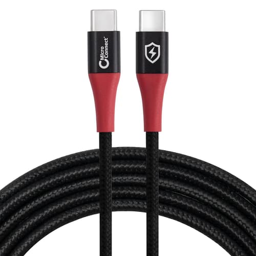 Microconnect Usb-c To Usb-c Data Blocker Cable 1.5m 1.5m Usb-c Usb-c Musta
