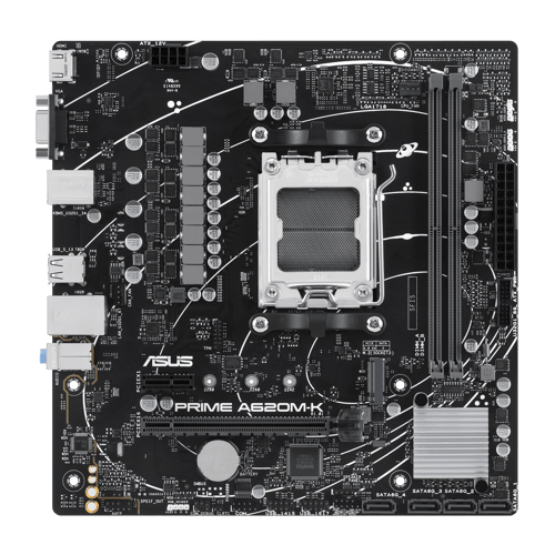 Asus Prime A620m-k Amd A620 Sokkel Am5 Micro Atx Am5 Micro-atx Bundkort