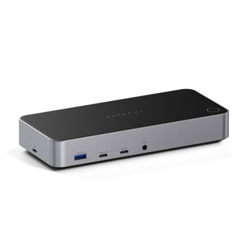 Satechi Triple 4k Display Ledningsført Dock Sort, Sølv Usb-c billede