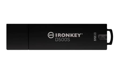 Kingston Ironkey D500s 512gb Usb-a Sort billede