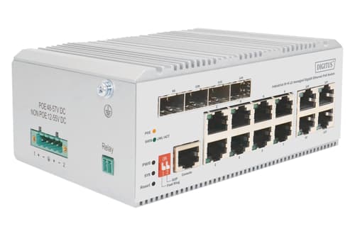 Digitus Dn-651139 Netværksswitch Administreret L2 Gigabit Ethernet (10/100/1000) Grå billede