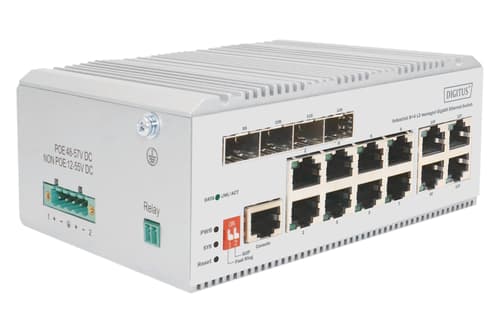 Digitus Dn-651145 Netværksswitch Administreret L2 Gigabit Ethernet (10/100/1000) Grå billede