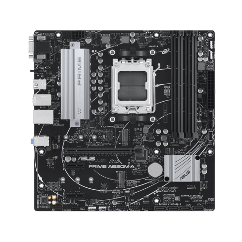 ASUS PRIME A620M-A-CSM Moderkort - AMD A620 - AMD AM5 - DDR5 RAM - Micro-ATX