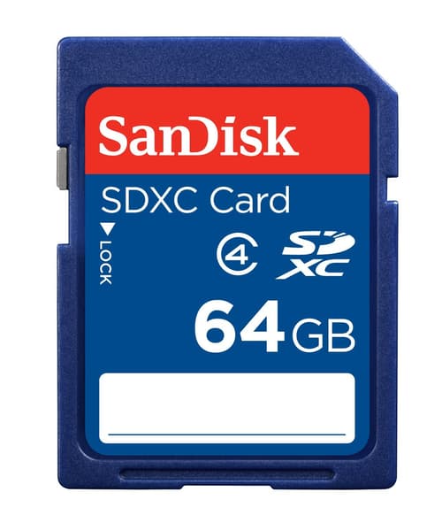 Sandisk Flashhukommelseskort 64gb Sdxc billede