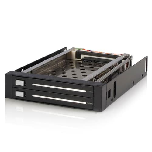 Startech 2 Drive 2.5in Trayless Hot Swap Sata Mobile Rack Backplane