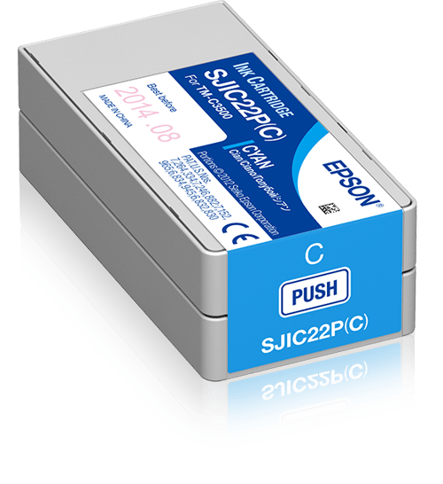 Epson Bläck Cyan Sjic22p(c) - Tm-3500