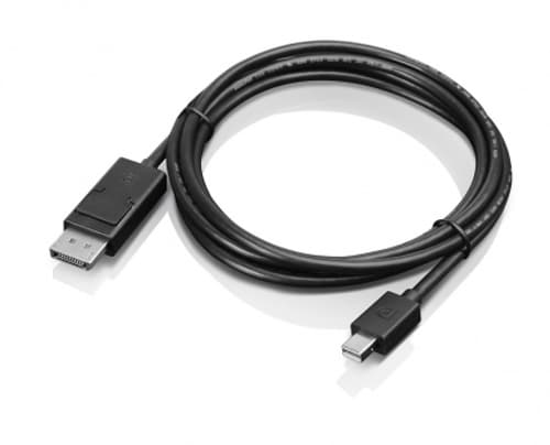 Lenovo Displayport Kabel 2m. Mini Displayport Displayport Sort billede
