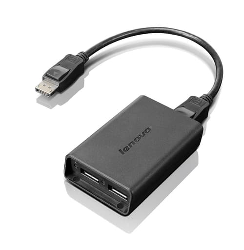 Lenovo Displayport-sovitin Usb-a Usb-a Musta