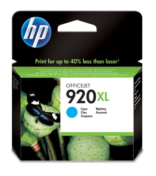 Hp Blæk Cyan 920xl - Officejet 6000/6000 E609a/6500/6500 E709a