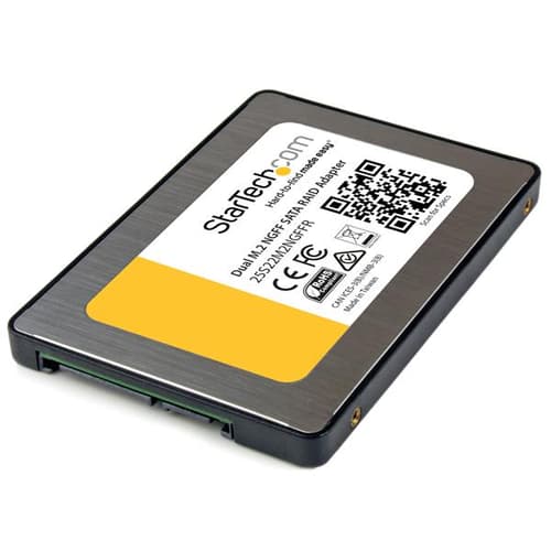 Startech Dual M.2 Ssd To 2.5 tommer Sata 7mm