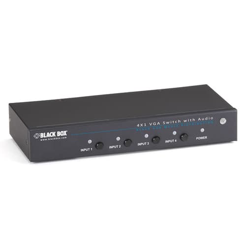 Black Box 4 X 1 Vga Switch With Serial And Audio