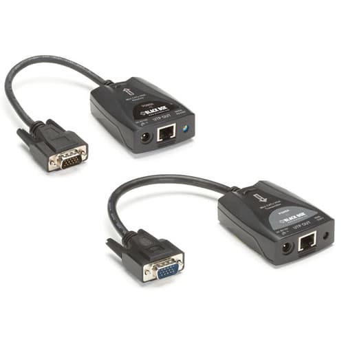 Black Box Mini Catx Vga Extender Kit With Video Equalization Adjustment
