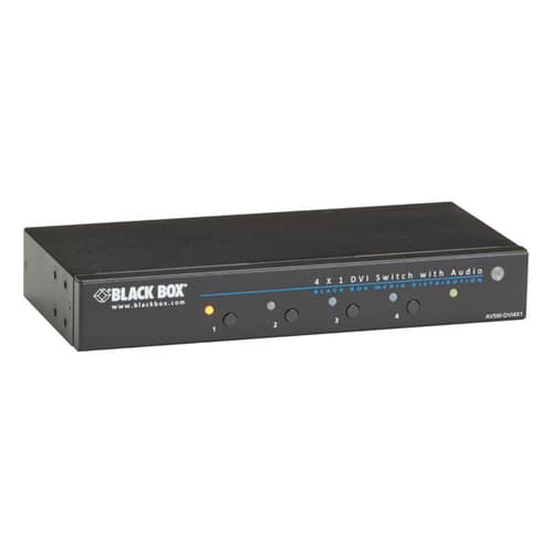 Black Box 4 X 1 Dvi Switch With Audio